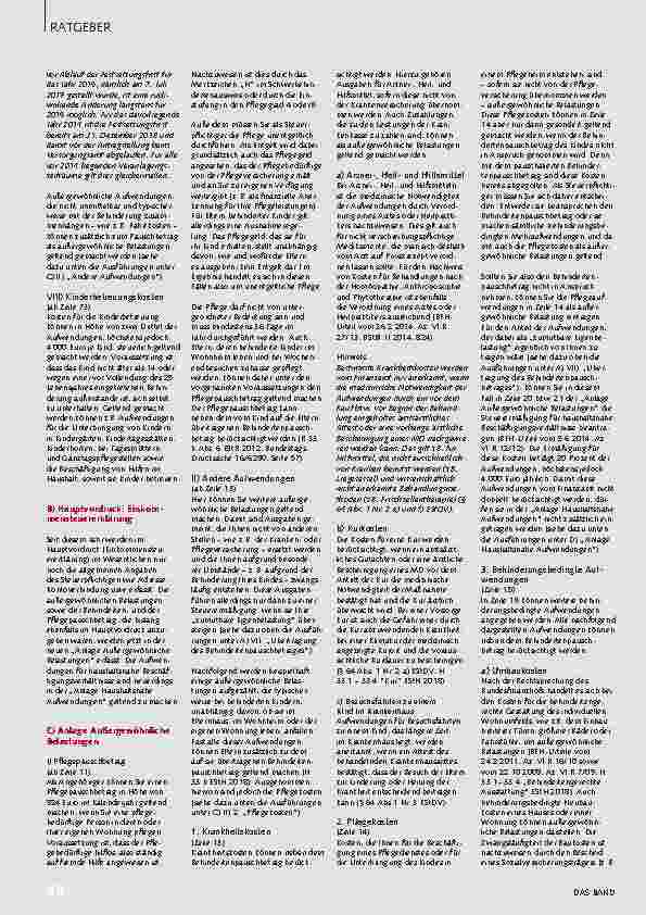 Vorschauseite 3: Steuermerkblatt des Bundesverbandes für körperund mehrfachbehinderte Menschen e. V. für Familien mit behinderten Kindern 2019/2020