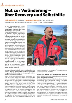 Vorschauseite 1: Mut zur Veränderung – über Recovery und Selbsthilfe