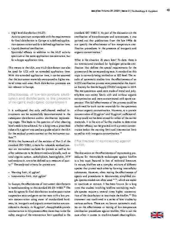 Vorschauseite 2: Reprocessing thermolabile endoscopes – the latest information and discussions
