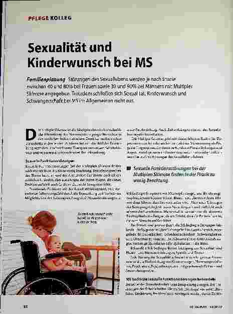 Vorschauseite 1: Sexualität und Kinderwunsch bei MS