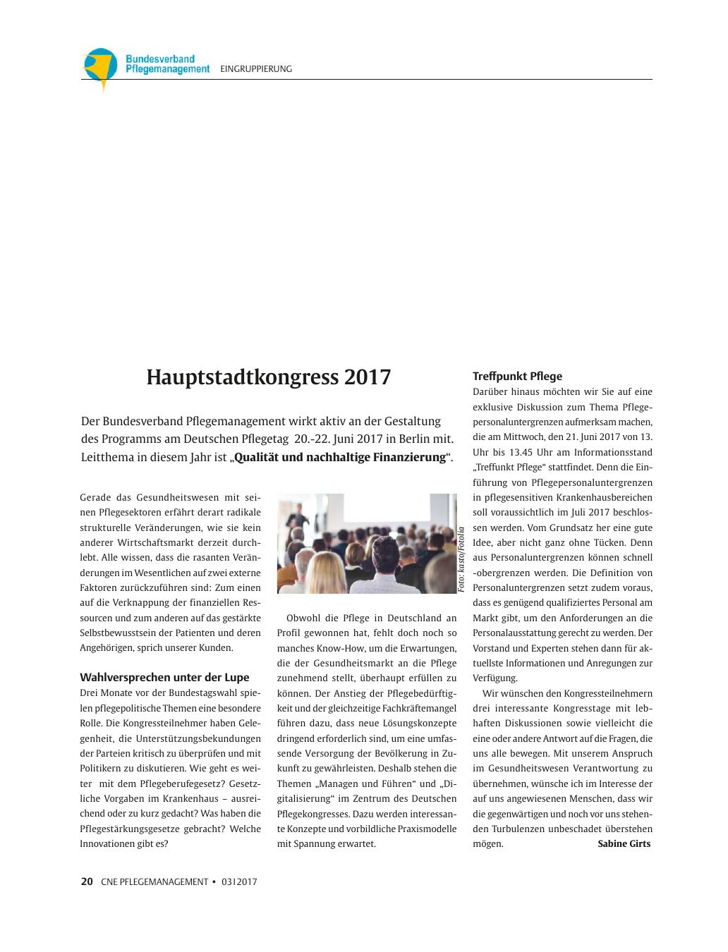 Vorschauseite 1: Hauptstadtkongress 2017