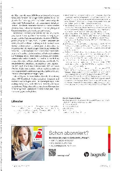 Vorschauseite 2: Berufsbild „Advanced Practice Nurse“ etablieren: Internationale Erfahrungen