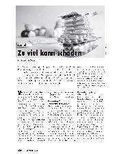 Vorschauseite 1: Mineralstoffe: Zu viel kann schaden