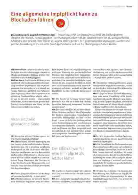 Vorschauseite 1: Eine allgemeine Impfpflicht kann zu Blockaden führen.