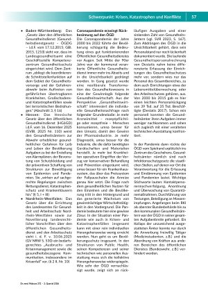 Vorschauseite 3: Von der Schönwetterveranstaltung zur Krisenresilienz. Public Health braucht ein klares Mandat