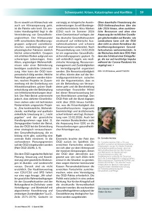 Vorschauseite 5: Von der Schönwetterveranstaltung zur Krisenresilienz. Public Health braucht ein klares Mandat