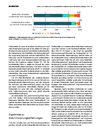 Vorschauseite 5: Studierende mit gesundheitlicher studienerschwerender Beeinträchtigung