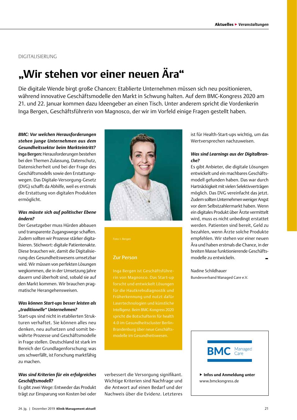 Vorschauseite 1: Digitalisierung: ?Wir stehen vor einer neuen Ära?