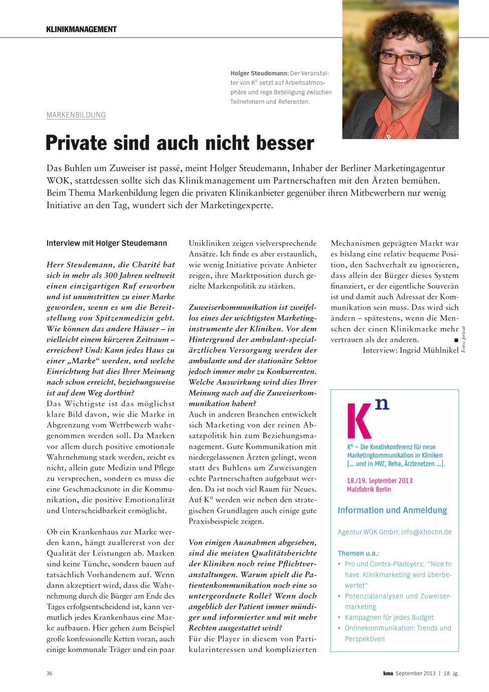 Vorschauseite 1: Private sind auch nicht besser