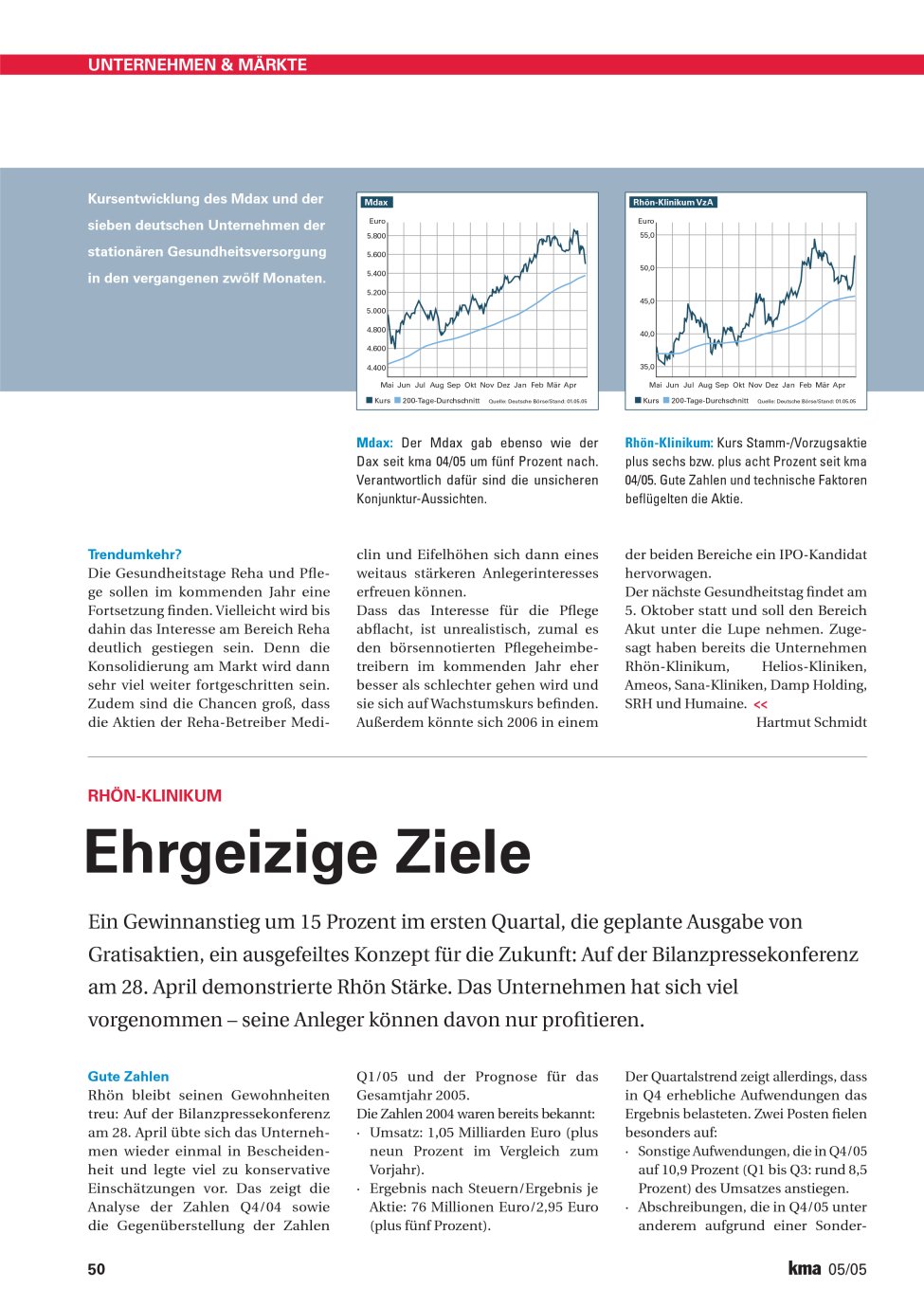 Vorschauseite 1: Ehrgeizige Ziele