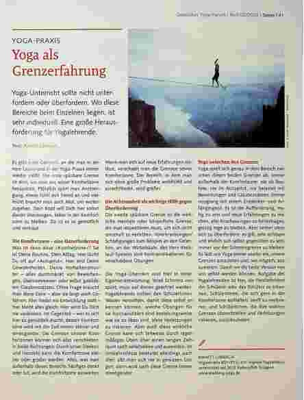 Vorschauseite 1: Yoga als Grenzerfahrung
