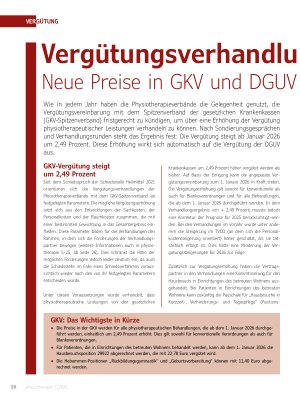 Vorschauseite 1: Vergütungsverhandlungen: Neue Preise in GKV und DGUV ab Januar 2026