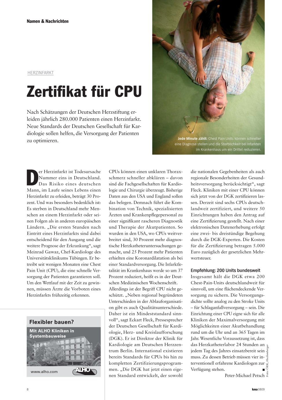 Vorschauseite 1: Zertifikat für CPU