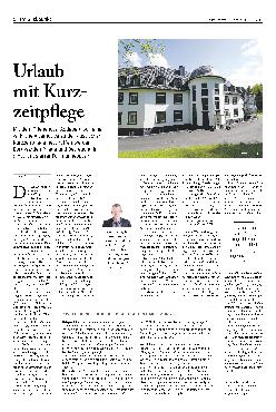 Vorschauseite 1: Urlaub mit Kurzzeitpflege