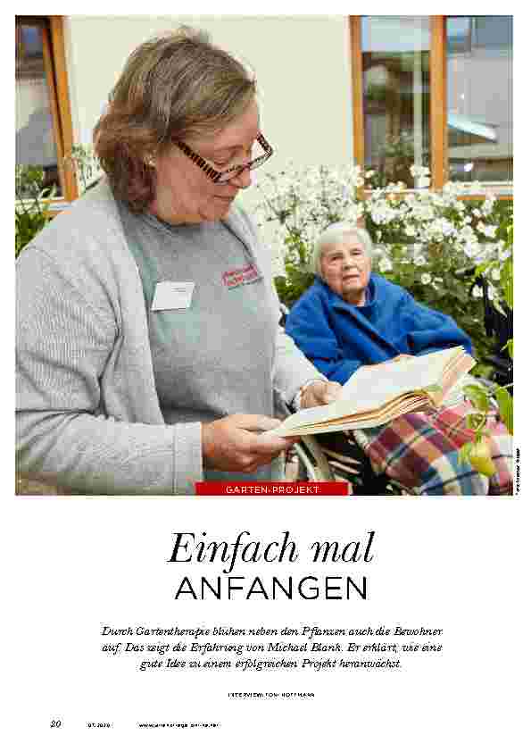 Vorschauseite 1: Einfach mal ANFANGEN.