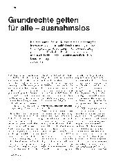 Vorschauseite 1: Grundrechte gelten für alle - ausnahmslos.