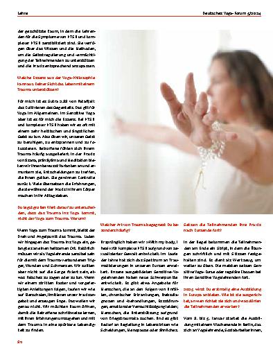 Vorschauseite 3: With my Body, I heal – Interview mit Yael Itzhak-Edan