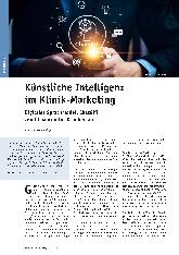 Vorschauseite 1: Künstliche Intelligenz im Klinik-Marketing