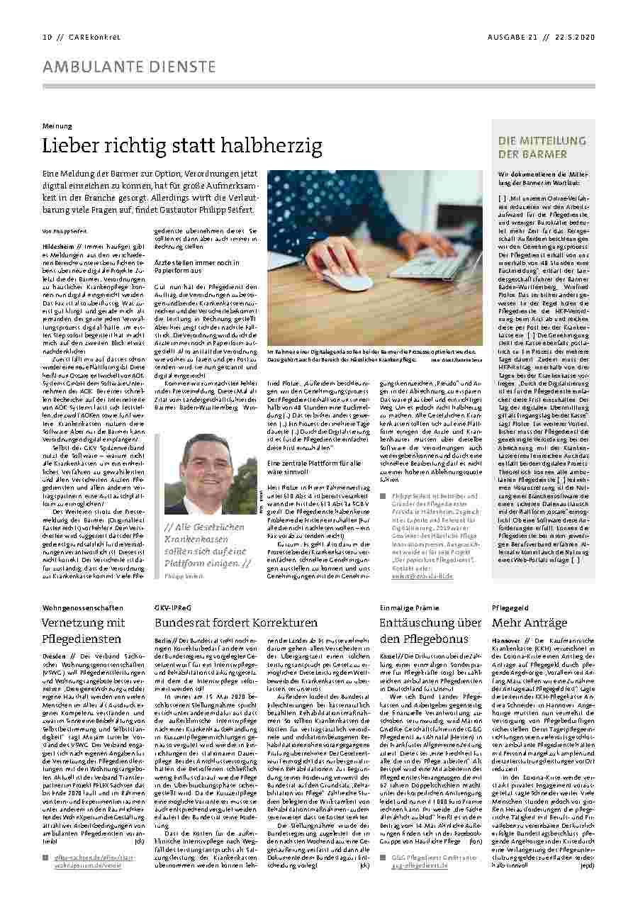 Vorschauseite 1: Lieber richtig statt halbherzig.