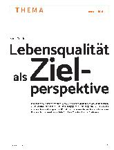 Vorschauseite 1: Lebensqualität als Zielperspektive