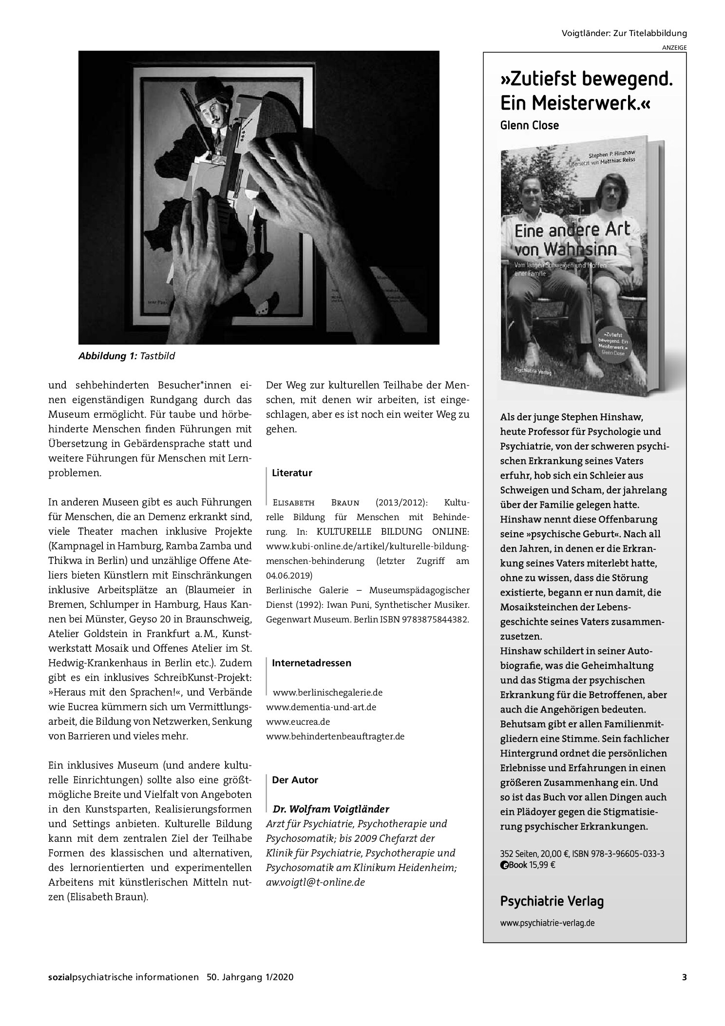 Vorschauseite 2: Zur Titelabbildung: Iwan Albertowitsch Puni: Der synthetische Musiker