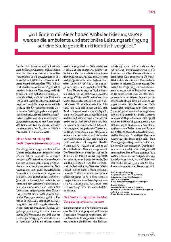Vorschauseite 4: Wie sich der Anreiz dämpfen lässt