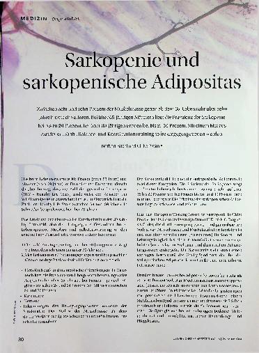 Vorschauseite 1: Sarkopenie und sarkopenische Adipositas