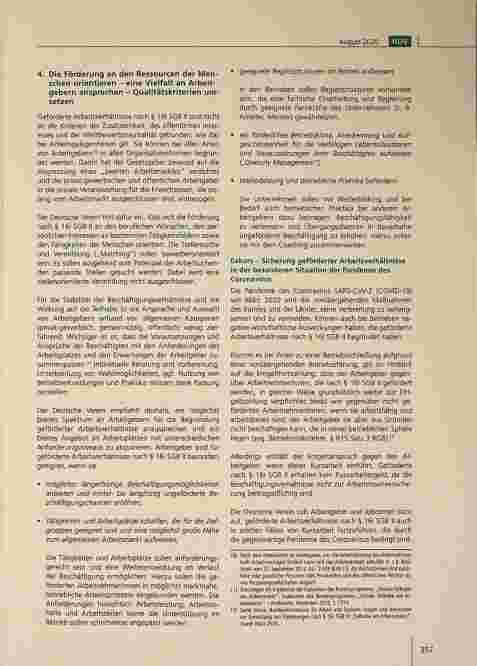 Vorschauseite 5: Teilhabe am Arbeitsmarkt verwirklichen. Empfehlungen des Deutschen Vereins zur Umsetzung der Förderung nach § 16i SGB II.