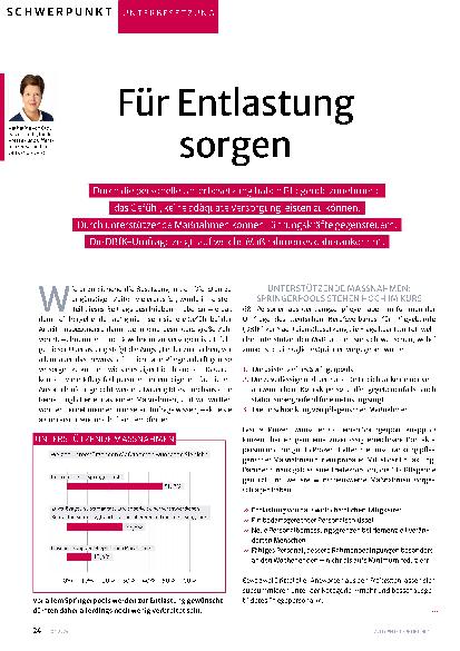 Vorschauseite 1: Für Entlastung sorgen