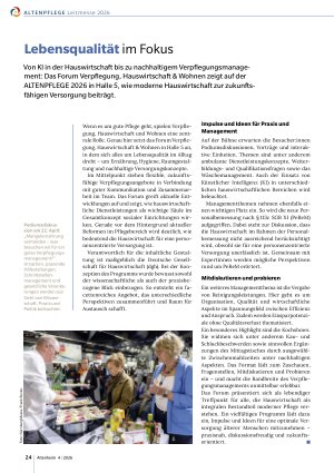 Vorschauseite 1: Lebensqualität im Fokus