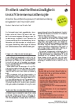 Vorschauseite 1: Freiheit und Selbstständigkeit trotz Nierenersatztherapie: Wie die Bauchfelldialyse als Heimbehandlung eingesetzt und trainiert wird.