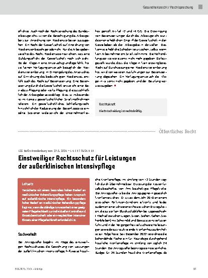 Vorschauseite 4: Notdienstvereinbarung während eines Arbeitskampfes im Krankenhaus
