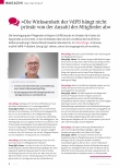 Vorschauseite 1: »Die Wirksamkeit der VdPB hängt nicht primär von der Anzahl der Mitglieder ab«