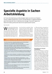 Vorschauseite 1: Spezielle Aspekte in Sachen Arbeitskleidung