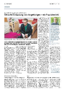Vorschauseite 1: Ethische Entlastung von Angehörigen – ein Praxisbericht