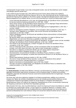 Vorschauseite 4: Die persönliche Eignung – Vorgaben des Gesetzgebers und Aussagen betreuter Personen zur Eignung von Berufsbetreuern