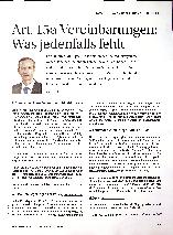 Vorschauseite 1: Art. 15a Vereinbarungen: Was jedenfalls fehlt