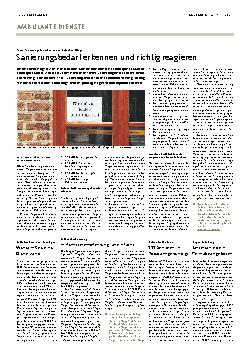 Vorschauseite 1: Sanierungsbedarf erkennen und richtig reagieren
