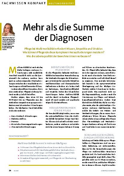 Vorschauseite 1: Mehr als die Summe der Diagnosen