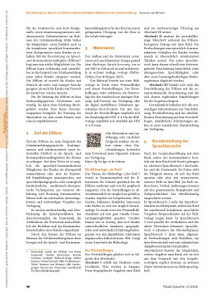 Vorschauseite 2: Einschätzung zur Sprachund Kommunikationsfähigkeit (ESKom) bei der Schulanmeldung