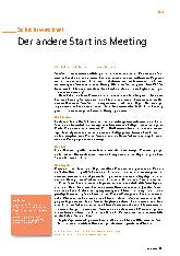 Vorschauseite 1: Der andere Start ins Meeting