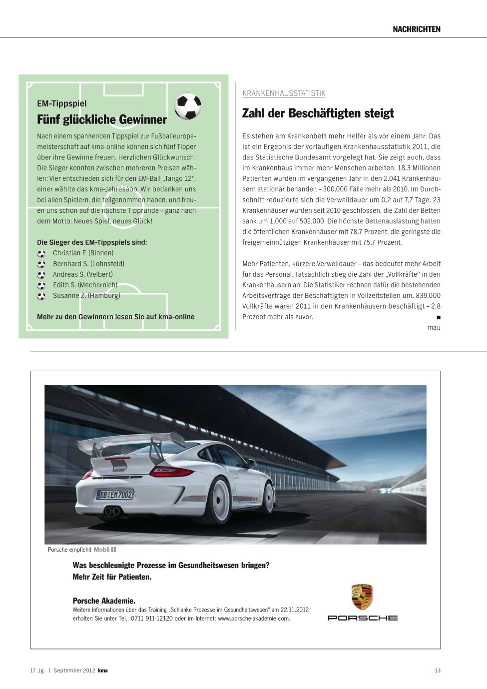 Vorschauseite 1: Zahl der Beschäftigten steigt