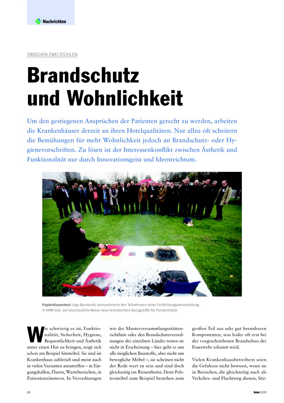Vorschauseite 1: Brandschutz und Wohnlichkeit