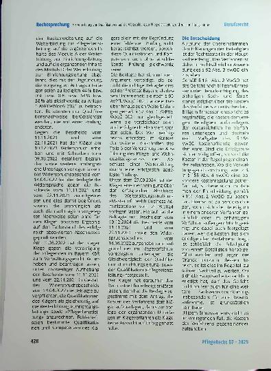Vorschauseite 2: Zur Anrechnung von Qualifikationen auf die Weiterbildung zur Pflegedienstleitung und zur Einrichtungsleitung
