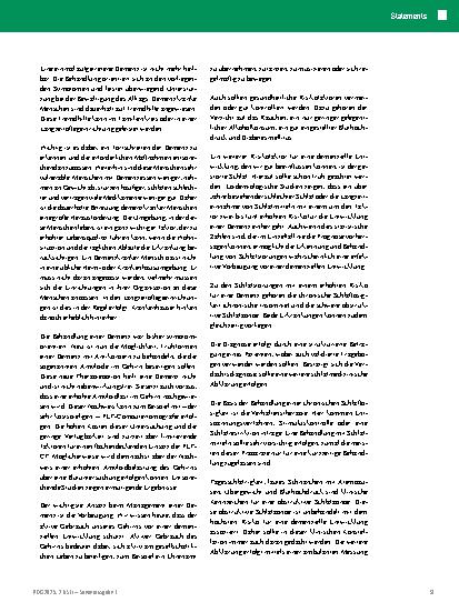 Vorschauseite 2: Mehr als eine medizinische und pflegerische Versorgung Demenz – ein schicksalhaftes Ereignis?