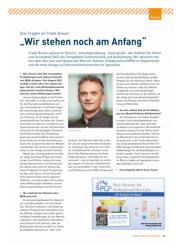 Vorschauseite 1: „Wir stehen noch am Anfang“ Drei Fragen an Frank Breuer