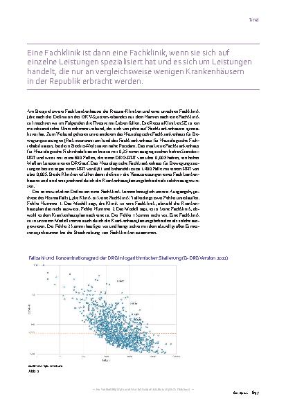 Vorschauseite 3: Definition Fachkliniken: Echte und unechte Spezialisten