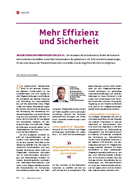 Vorschauseite 1: Mehr Effizienz und Sicherheit