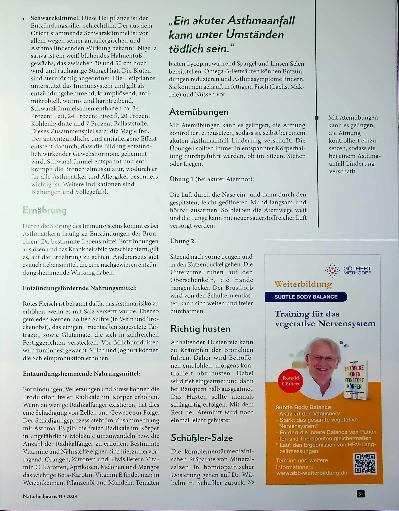 Vorschauseite 4: Wenn die Luft knapp wird: Asthma bronchiale in der ganzheitlichen Praxis