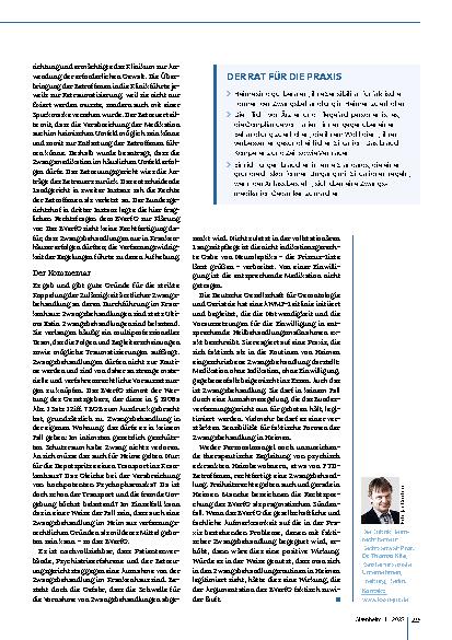 Vorschauseite 2: Zwangsbehandlung im Heim?